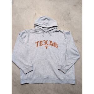 Y2K Pro Edge Texas Longhorns Hoodie Mens 2XL Gray Embroidered